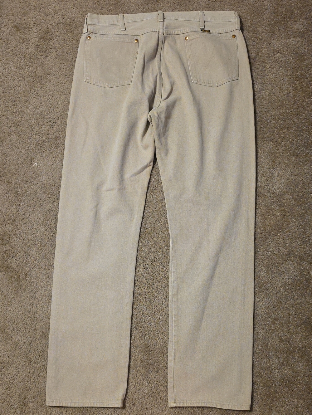 Vintage Wrangler Tan Cowboy Cut Jeans 13MWZTN Mens Size 38 Usa Made